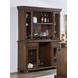 Merion Brown 6 Shelves Back Bar and Hutch