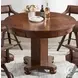 Merion Distressed Walnut Round Game Table