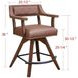 Merion Brown Spectator Swivel Upholstered Counter Height Stool