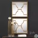 Lea Gold Square Mirrors Set of 2