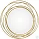 Twist Gold Round Mirror