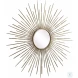 Flora Antiqued Gold Leaf Mirror