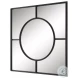 Denholm Satin Black Square Mirror