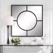 Denholm Satin Black Square Mirror