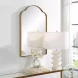 Drettan Brushed Brass Arch Mirror