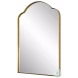 Drettan Brushed Brass Arch Mirror
