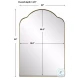 Drettan Brushed Brass Arch Mirror