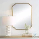 Miranda Brushed Brass Mirror