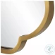 Miranda Brushed Brass Mirror