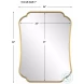 Miranda Brushed Brass Mirror