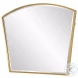 Tornado Antiqued Gold Arch Mirror