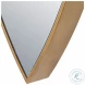 Orbitra Antiqued Gold Mirror