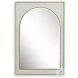 Crisanta Gloss White And Antiqued Gold Arch Mirror