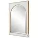 Crisanta Gloss White And Antiqued Gold Arch Mirror