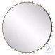 Cosmopolitan Matte Black Round Mirror