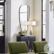 Sonella Satin Black Modern Mirror