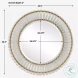 Rustom Brushed Gold Round Mirror