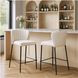 Linz Cream Counter Height Stool Set of 2
