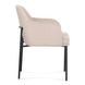 Sydney Taupe Performance Fabric Upholstered Arm Chair Set of 2