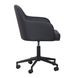 Sydney Black Upholstered Swivel Desk Chair