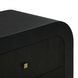 Hump Black Arched 3 Drawer Chest