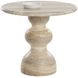Raul Dune 34" Round Concrete Top Outdoor Bistro Table