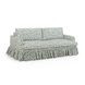 Gertrude Gray and White 90" Sofa