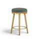 Oodle Green Performance Vegan Mohair Upholstered Counter Height Stool