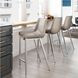 Magnus Gray And Silver Counter Height Chair Set Of 2