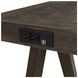 Hearst Reclaimed Chevron Rectangular Sofa Table with USB Charging