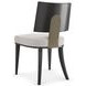 Champagne Gray Upholstered Side Chair Set of 2
