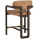 Cypress Ludlow Sesame Leather Upholstered Counter Height Stool