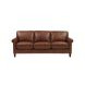 Lachlan Pecan Leather Living Room Set