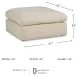 Elyza Linen Oversized Accent Ottoman