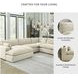 Elyza Linen 5 Piece Sectional with LAF Chaise