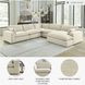 Elyza Linen 5 Piece Sectional with RAF Chaise
