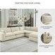 Elyza Linen 5 Piece Sectional with RAF Chaise