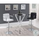 Denali Chrome Round Glass Top Bar Table 