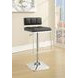 Alameda Chrome And Black Adjustable Bar Stool