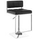 Alameda Chrome And Black Adjustable Bar Stool