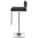 Alameda Chrome And Black Adjustable Bar Stool