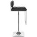 Alameda Chrome And Black Adjustable Bar Stool