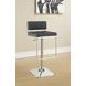 Alameda Chrome And Grey Adjustable Bar Stool