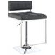 Alameda Chrome And Grey Adjustable Bar Stool