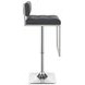 Alameda Chrome And Grey Adjustable Bar Stool