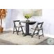 Hearthwood Haven Black Sand Folding Dining Chair Set of 2