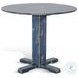 Hearthwood Haven Ocean Blue 36" Round Drop Leaf Dining Table