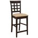 Gabriel Cappuccino Lattice Back Counter Height Stool Set of 2