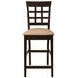 Gabriel Cappuccino Lattice Back Counter Height Stool Set of 2