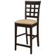 Gabriel Cappuccino Lattice Back Counter Height Stool Set of 2